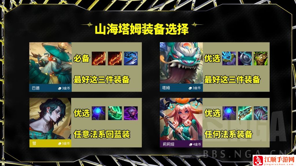 云顶之弈S11山海巴德阵容攻略