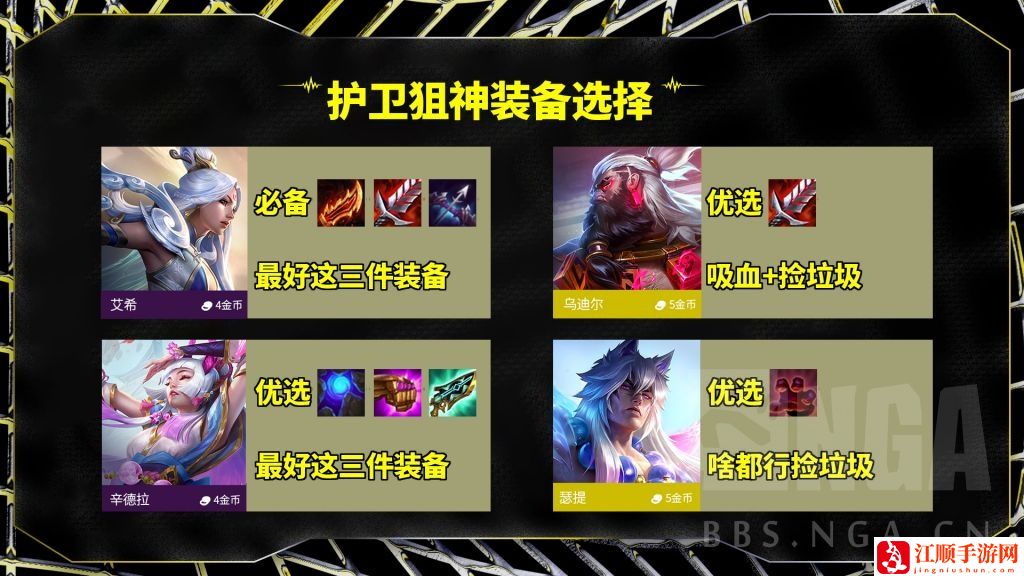 云顶之弈S11443护卫狙神阵容攻略