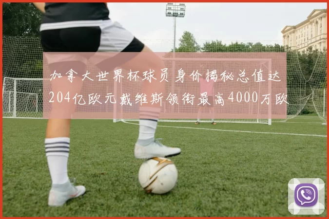加拿大世界杯球员身价揭秘总值达204亿欧元戴维斯领衔最高4000万欧